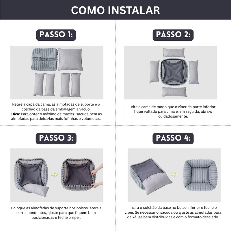 Cama Pet Ninho Chic