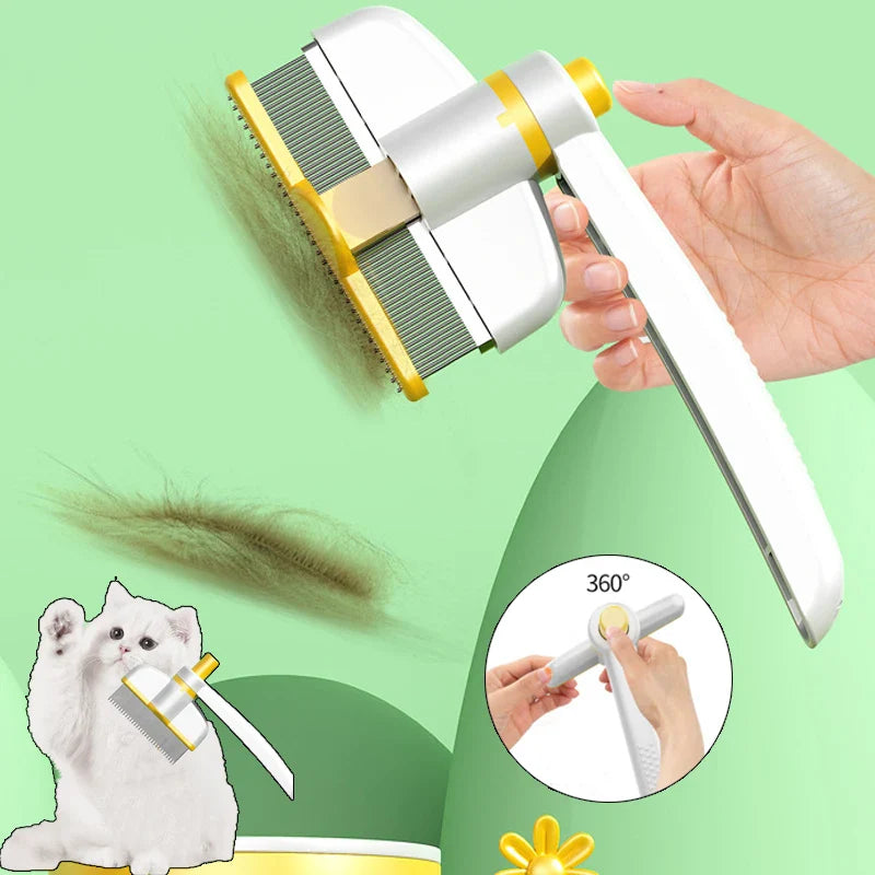 Pente Remove Pelos Autolimpante Pet Rout