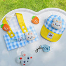 Coleira & Guia + Chapeuzinho Pet Bubble Coelho