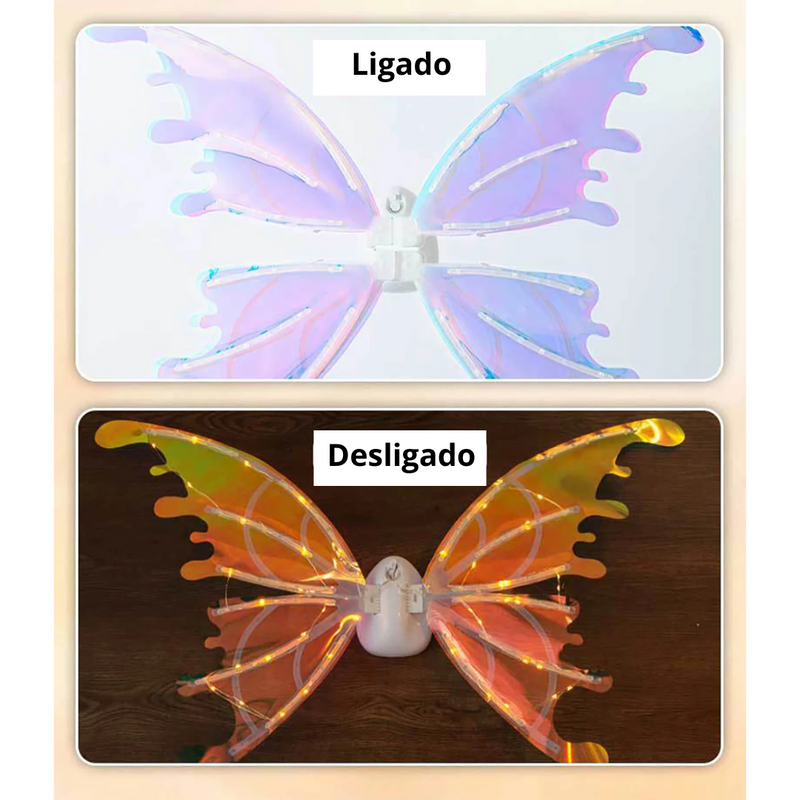 Asas de Borboleta Pet Brilhante